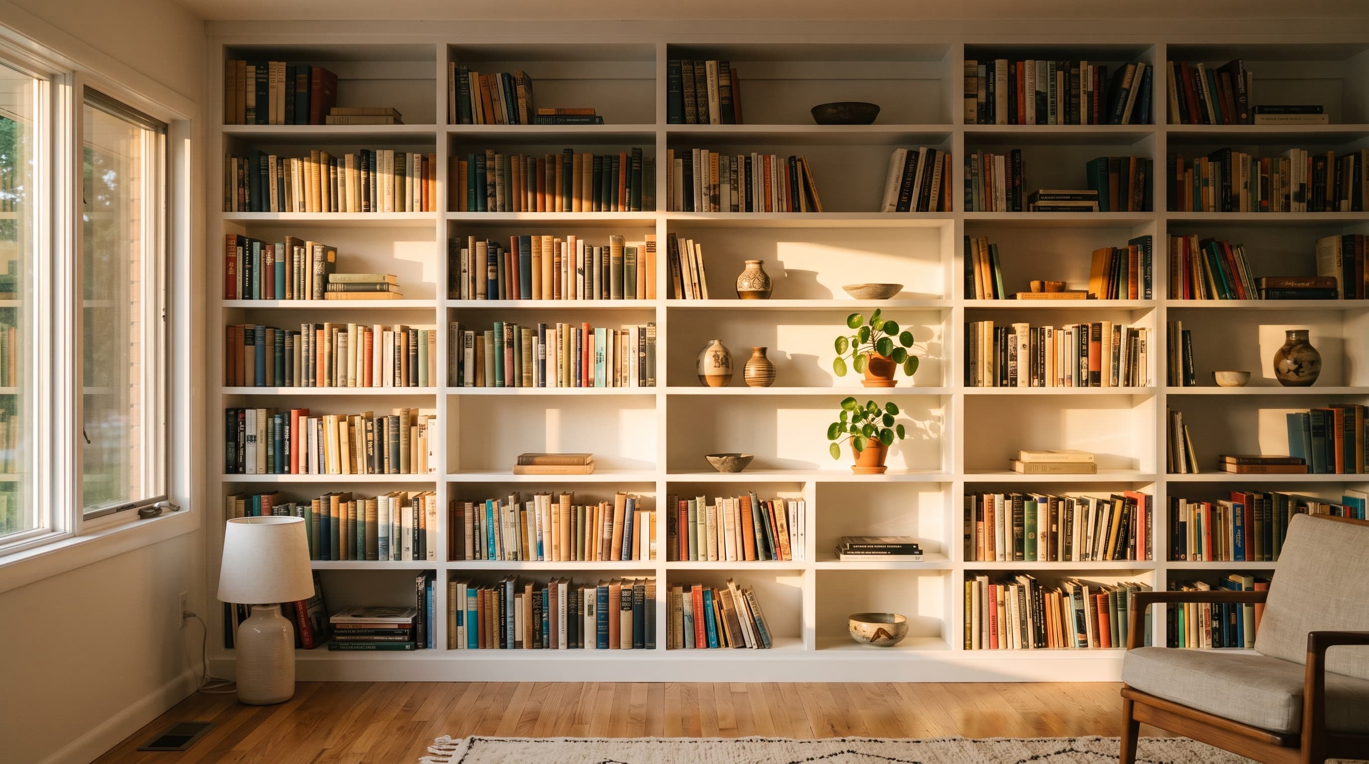 Guildwood Library Wall — Custom Woodwork project in Guildwood, Scarborough